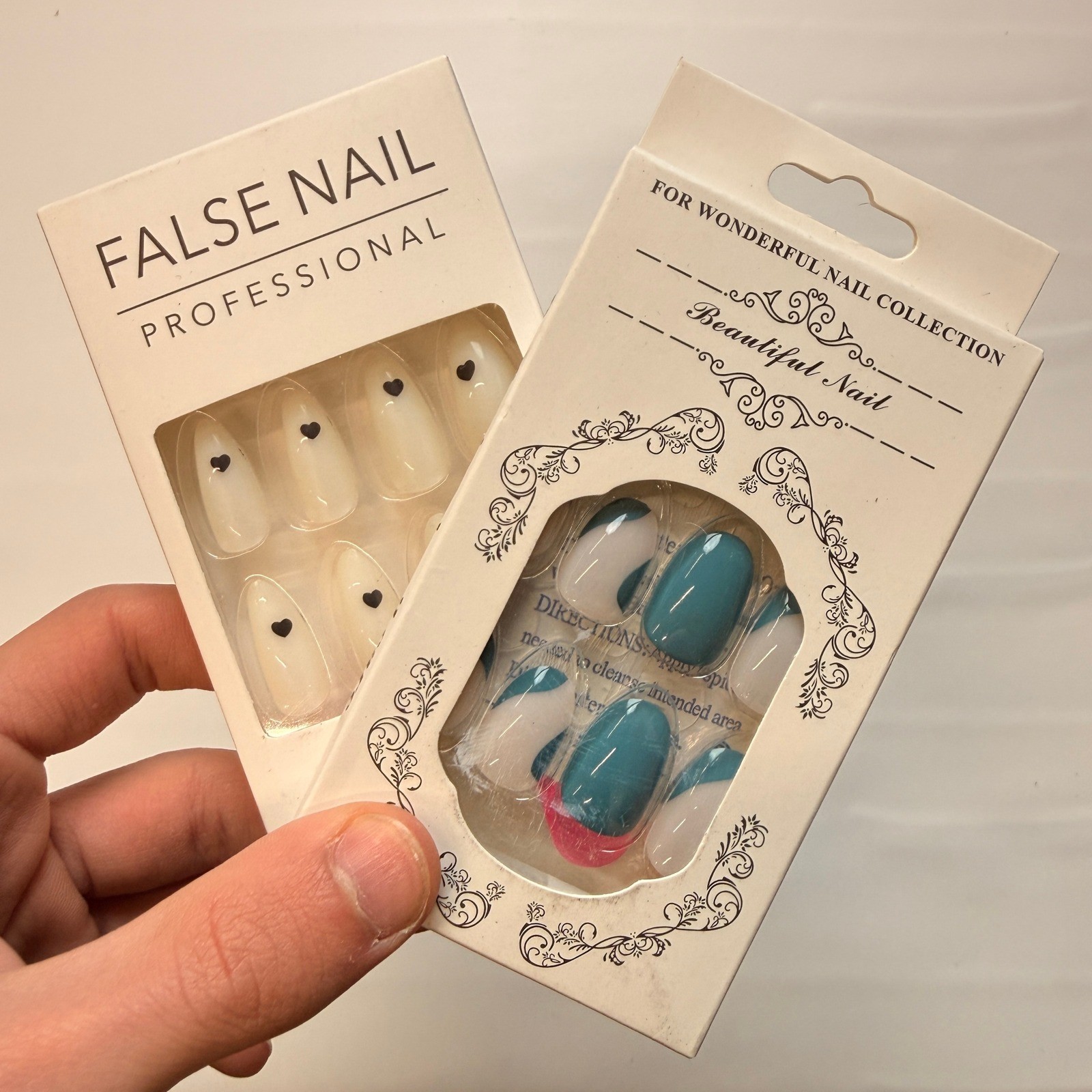 Lot of 10 Pack of 24 New False Press On Nails Assorted Designs and Colors №N4