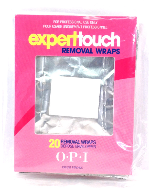OPI Expert Touch Removal Wraps 20pcs GelColor Nail Soak-Off Foil Pads Salon-Pro!