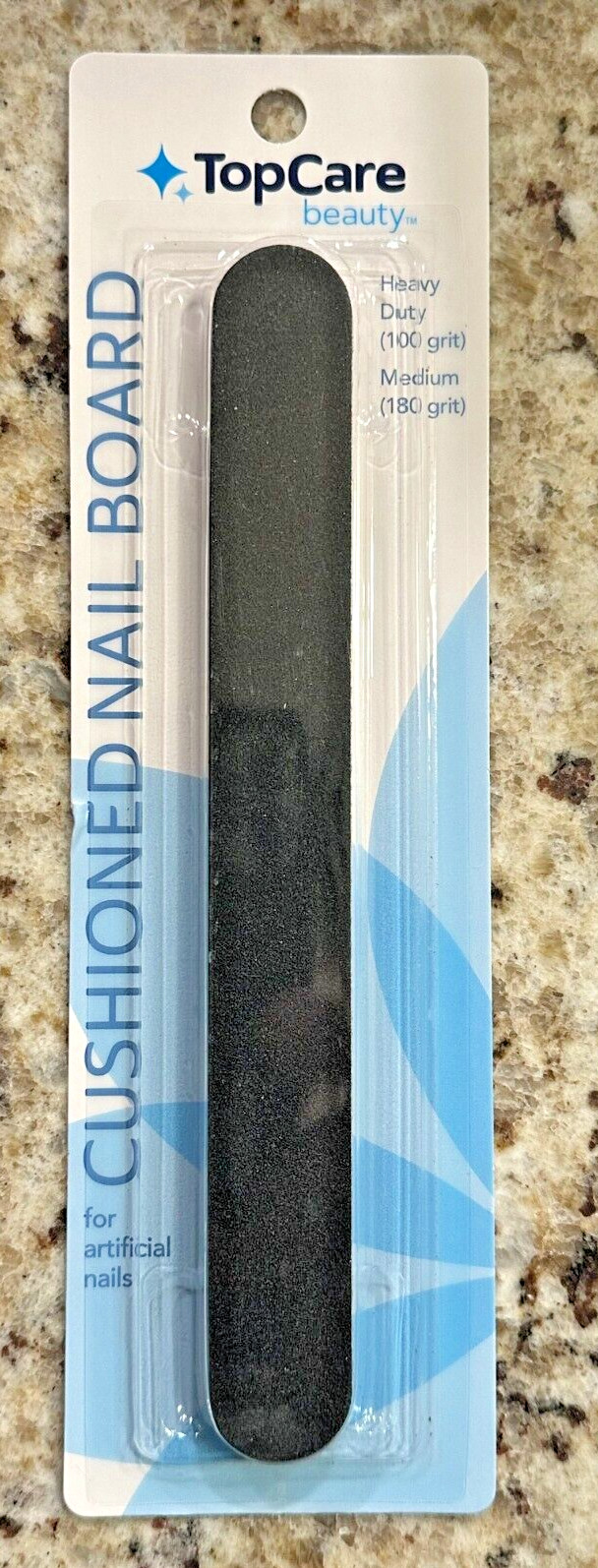 Cushioned Nail Board, Top Care, For Artificial Nails, Heavy Duty & Medium Grit