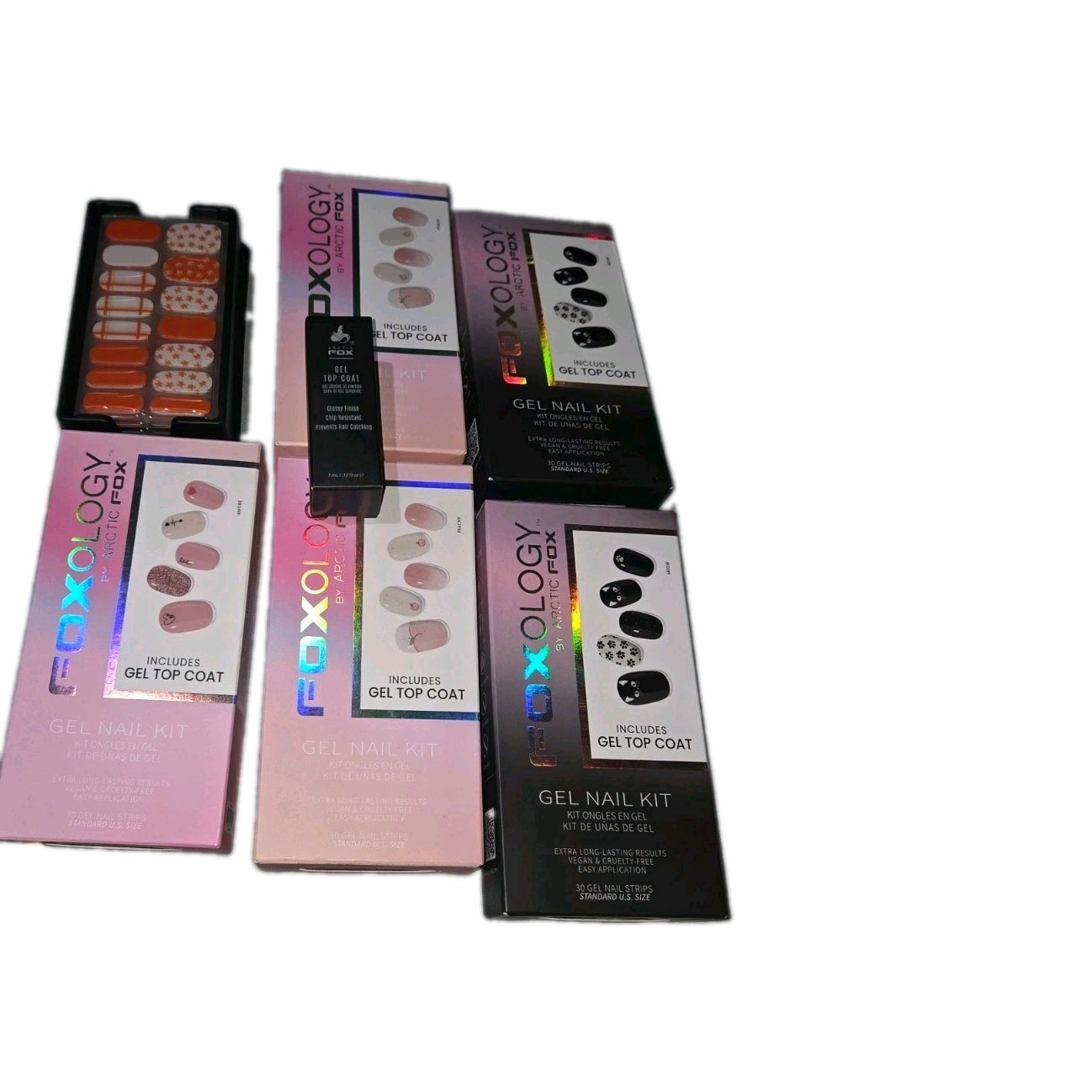 Foxology Gel Nail Kit Lot Of 6