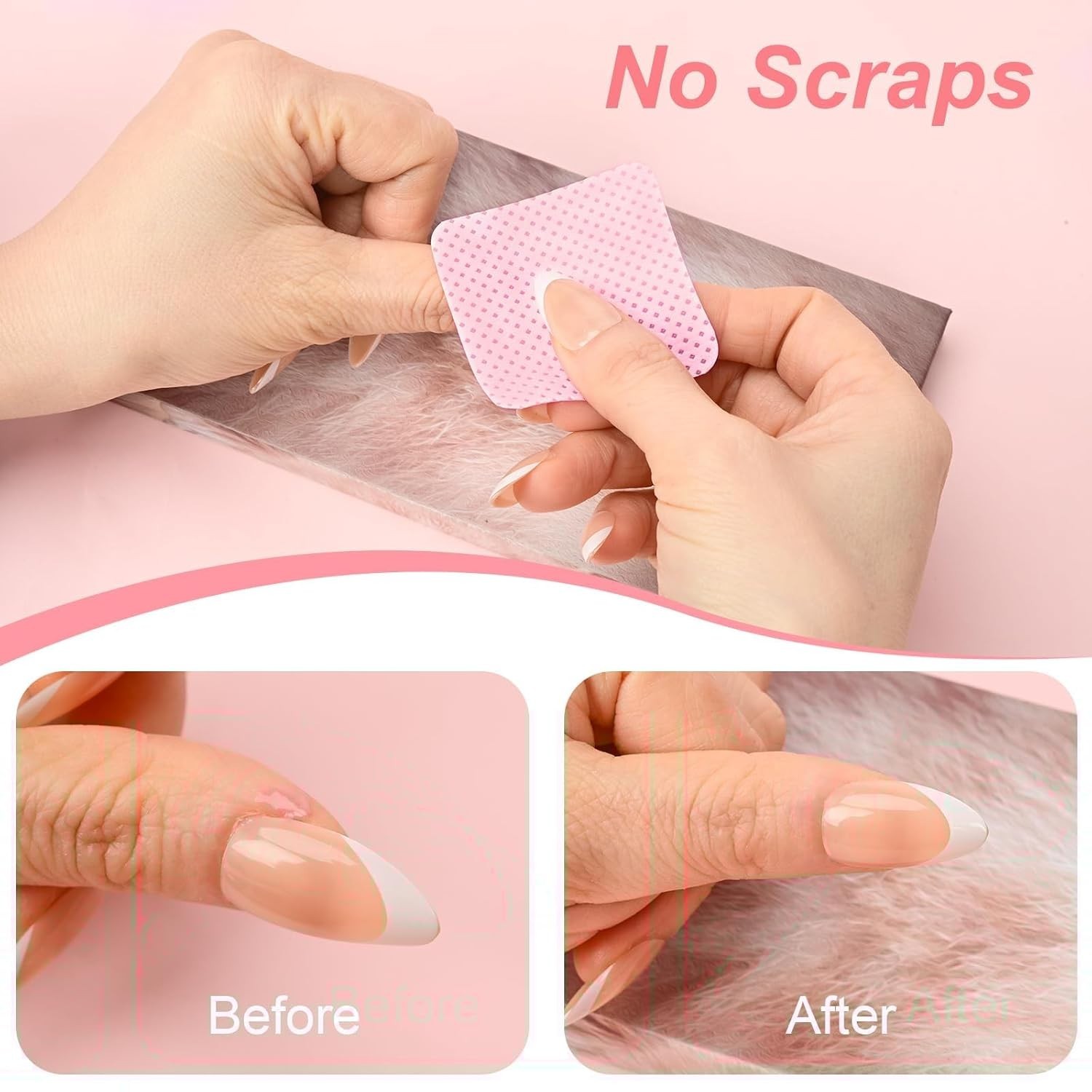 Non-Toxic 540 Lint-Free Nail Wipes – Ideal for Polish & Eyelash Extensions