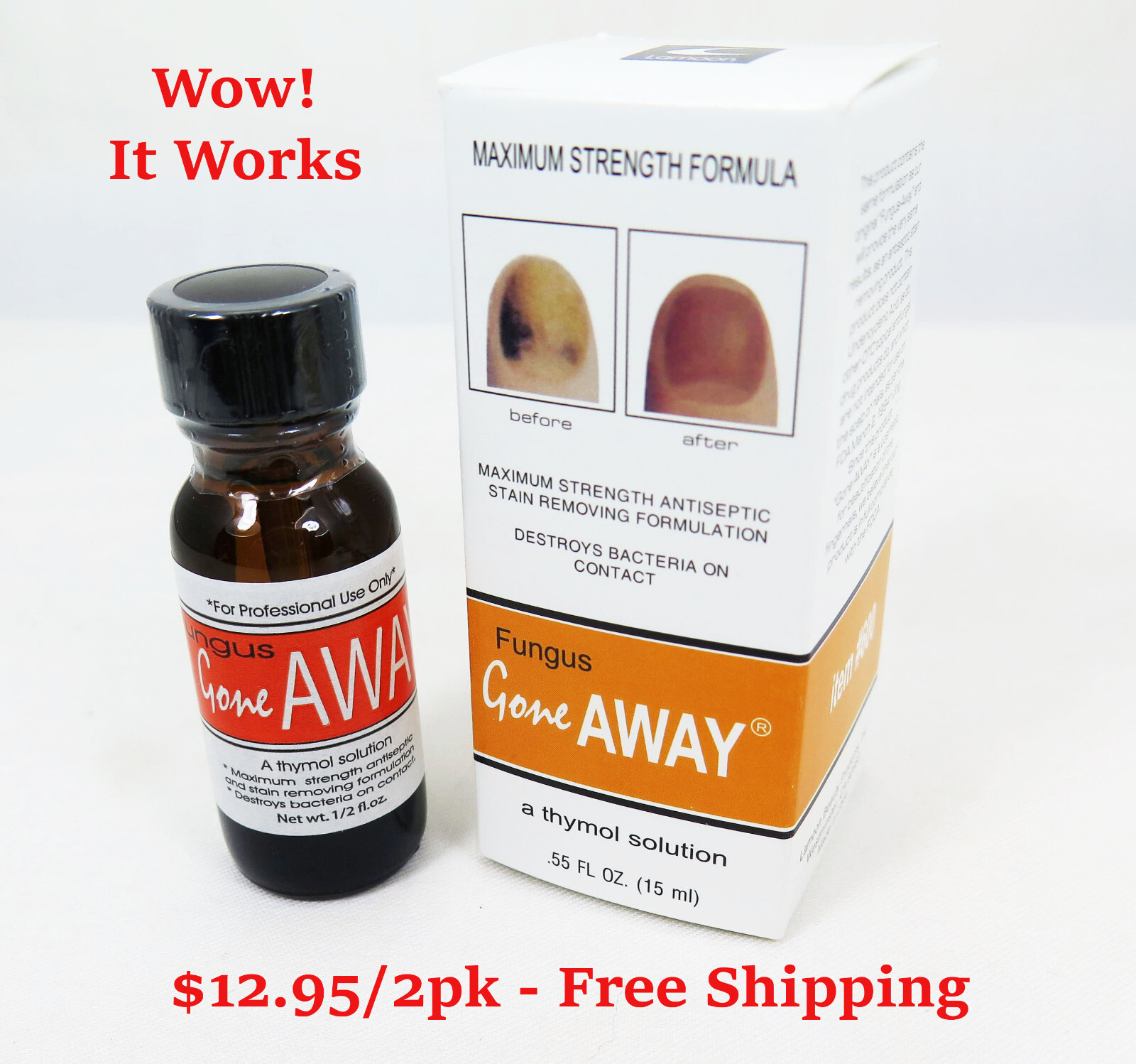 Anti-fungal Nail -Lot of 2- Treatment (Fungus Gone-Away ) Max Strength Formula