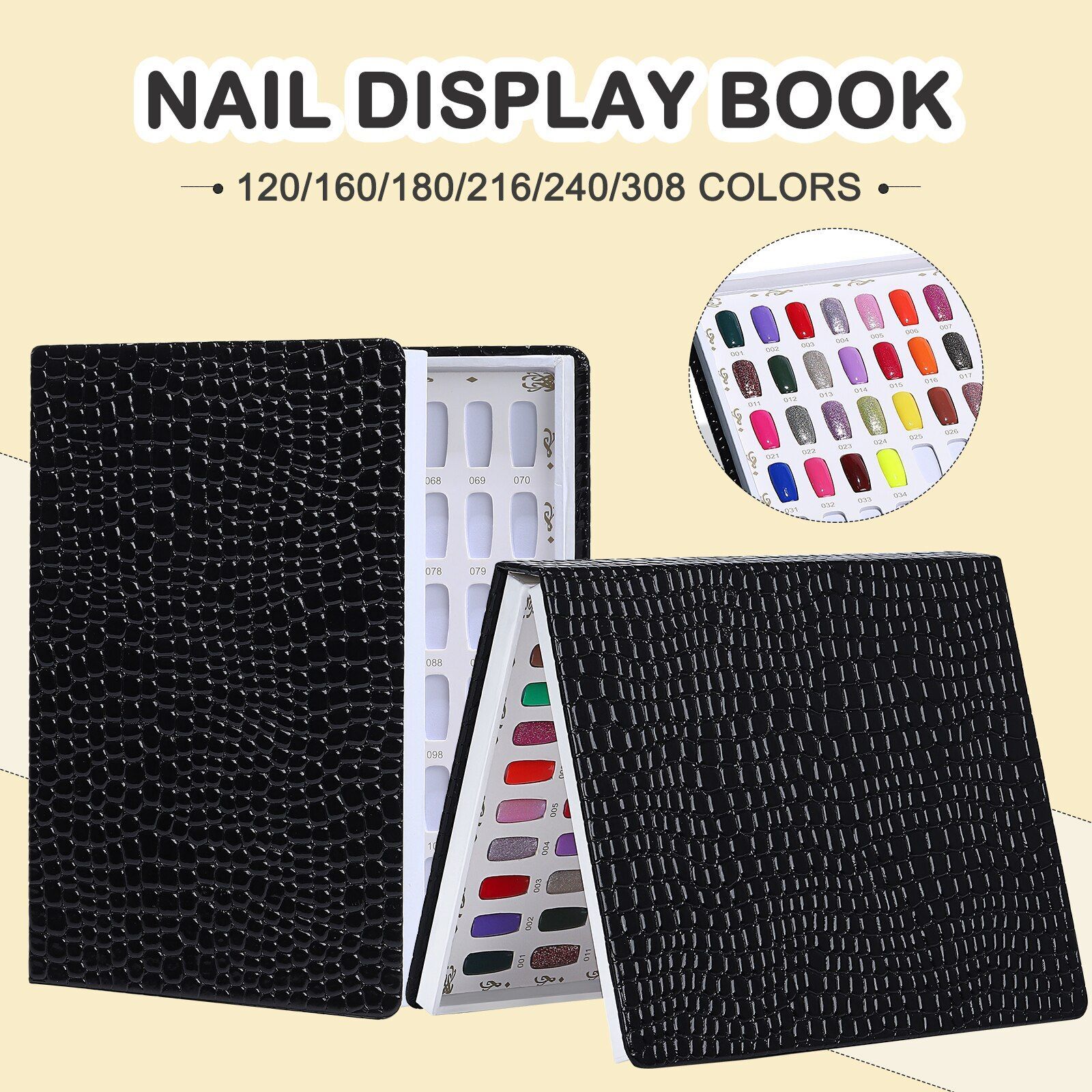 Nail Display Book Tips-Display Color Books Nails Polish Chart Polish Card Boards