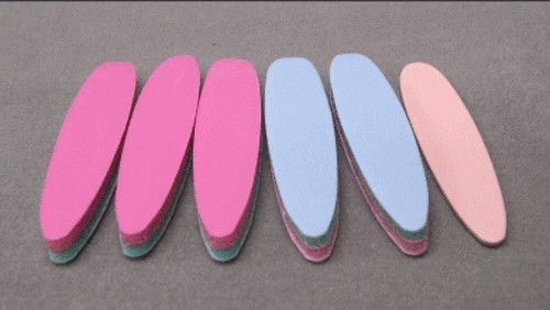 P.Shine Nail Beauty Care Compact Paper File Cushioned 5pcs & Emery Pads 1pcs