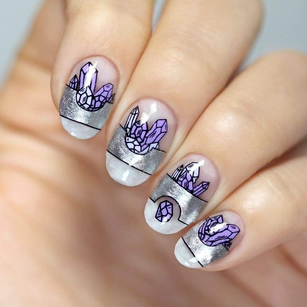 Maniology nail stamping plate BMXL-223 GLITTERFINGERS