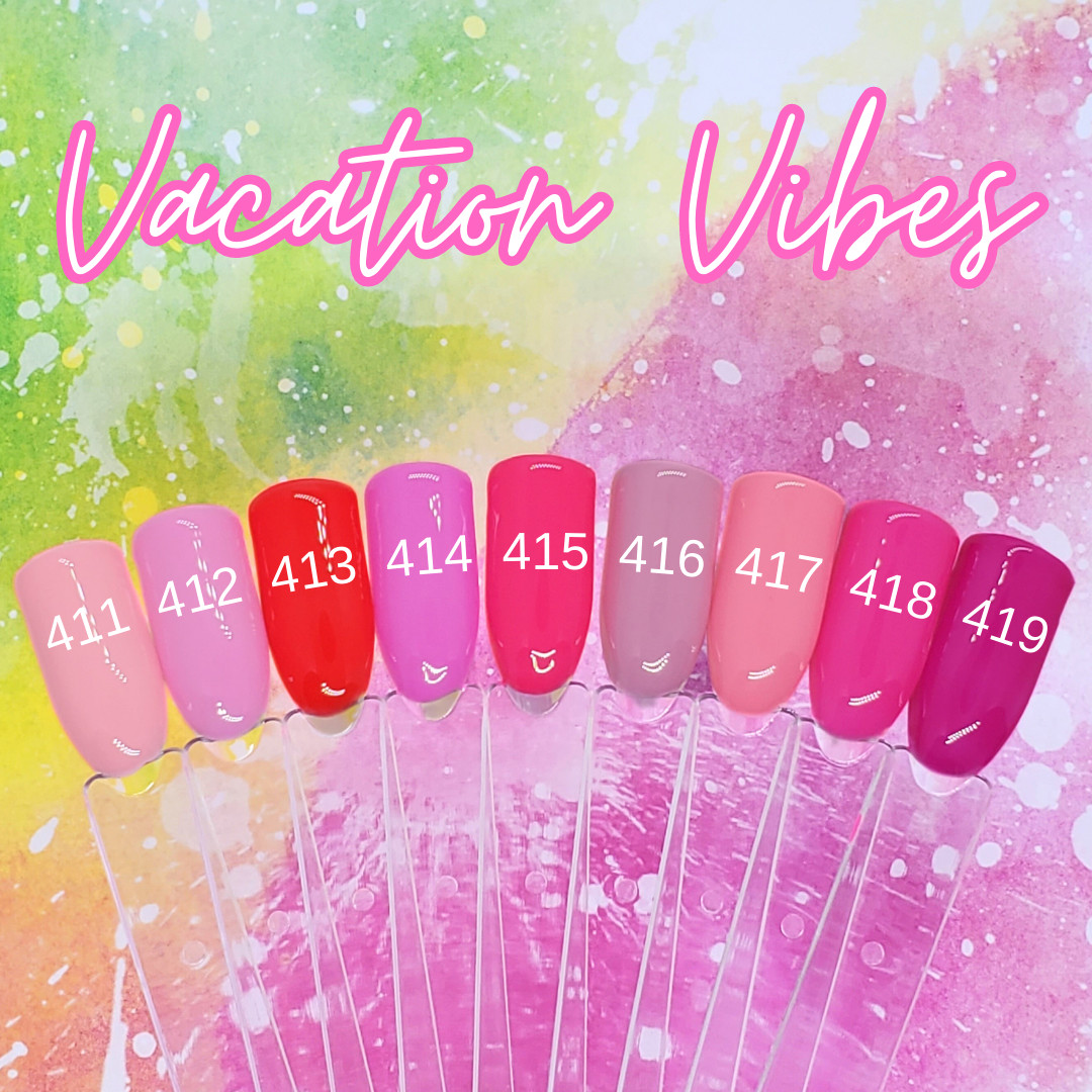 #418 Bright Pink Press On Nails | Handmade | Hard Gel Glue On Nails