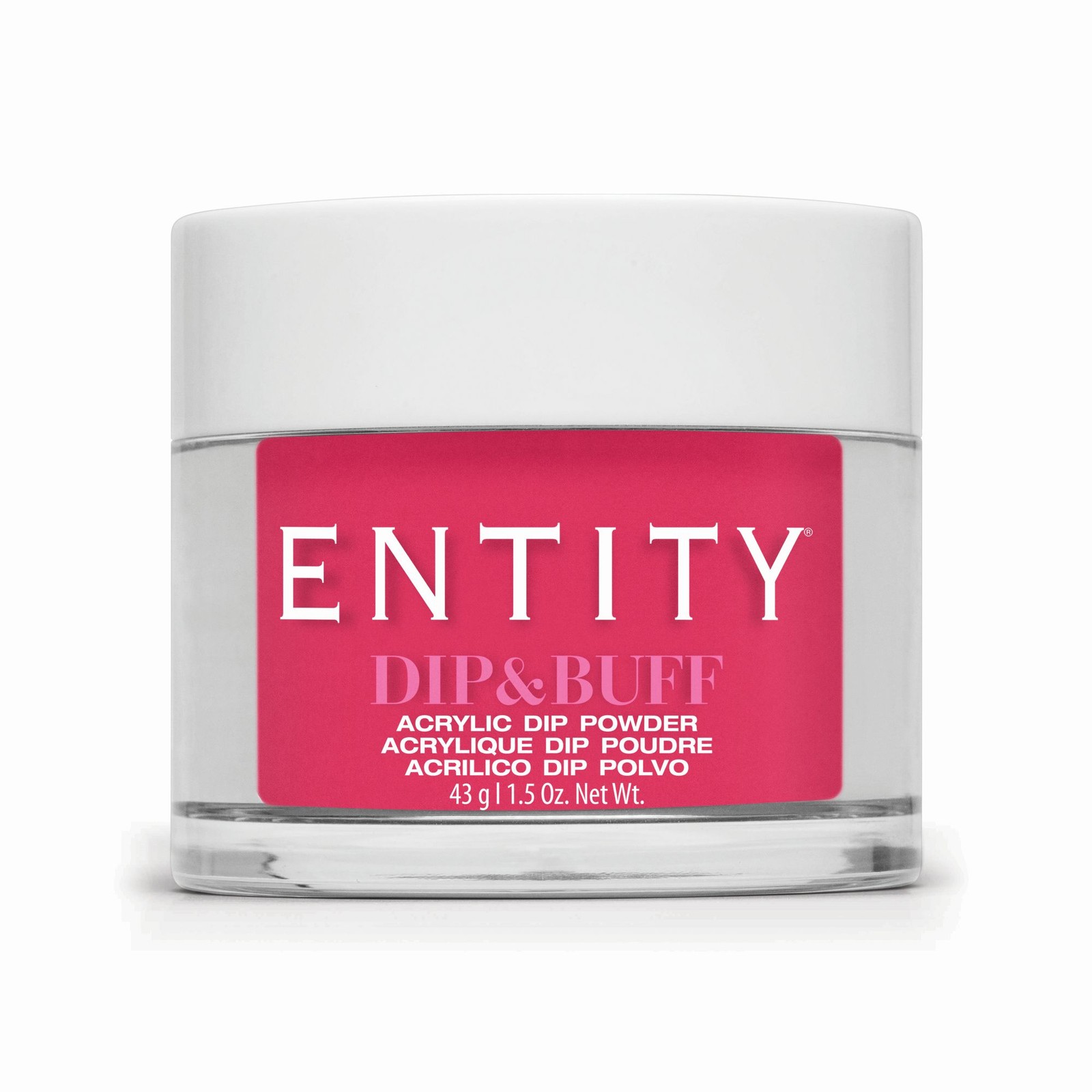 Entity Dip & Buff, “Power Pink”, Dark Pink Creme , 43 g | 1.5 Oz. – 5301854