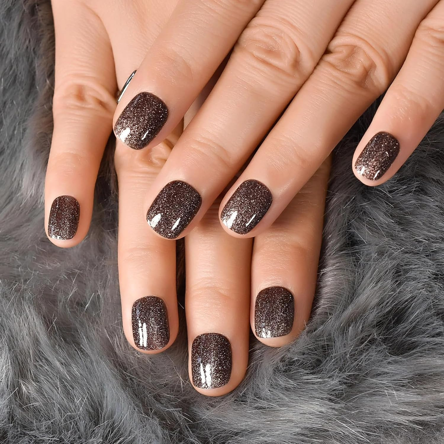 Press on Nails Acrylic Fake Nails with Design Full Cover False Nails Reusable Na