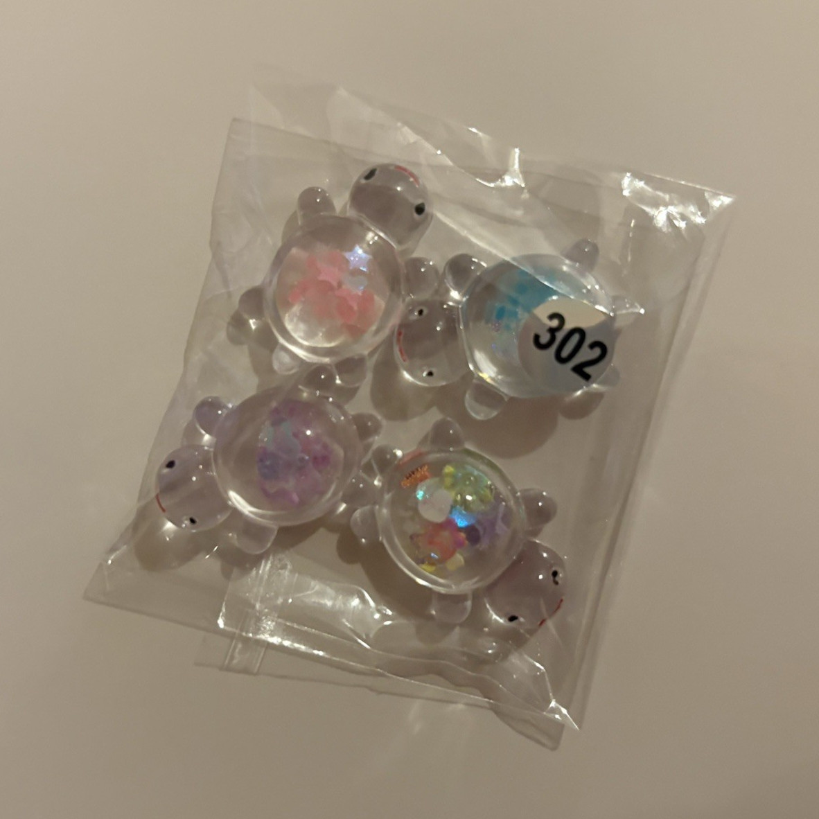 3D Glitter Teddy Bear Nail Art Charms Multicolor Plastic for Gels Acrylics