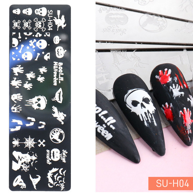 PICT YOU Halloween Xmas Stamping Plates Nail Art Stamp Templates Stainless Steel