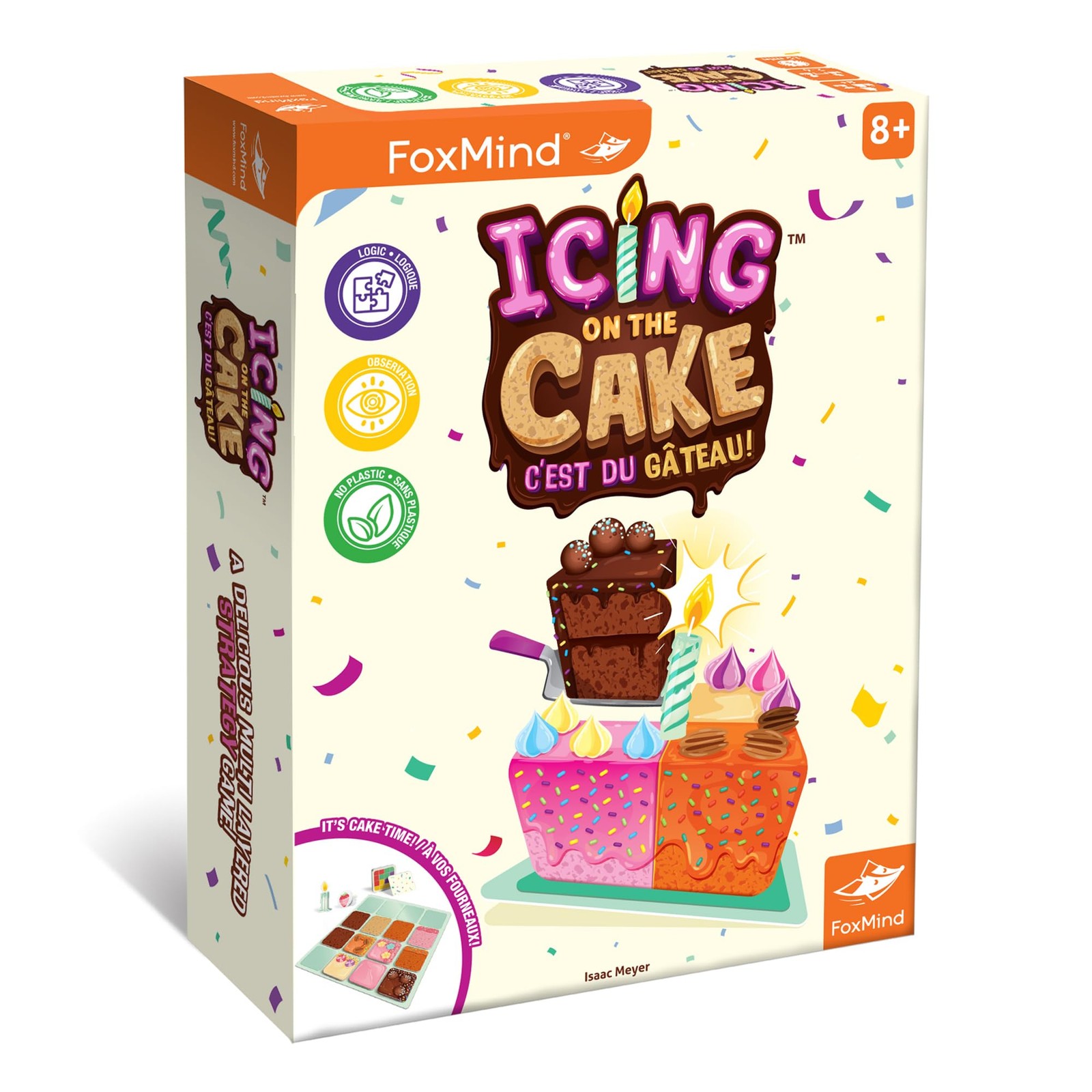 Foxmind Icing On The Cake Quick Food Board Game, Kids Strategy Multicolor