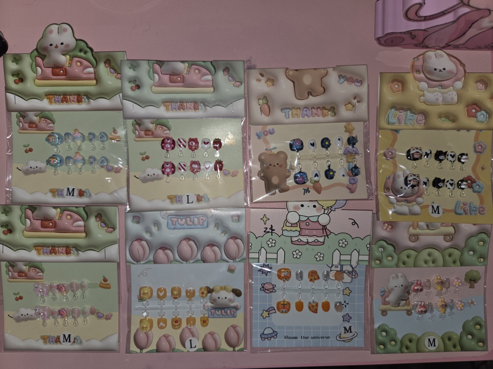 Press On Nails Bundle Of 8 Children’s nail sets great parties summertime fun