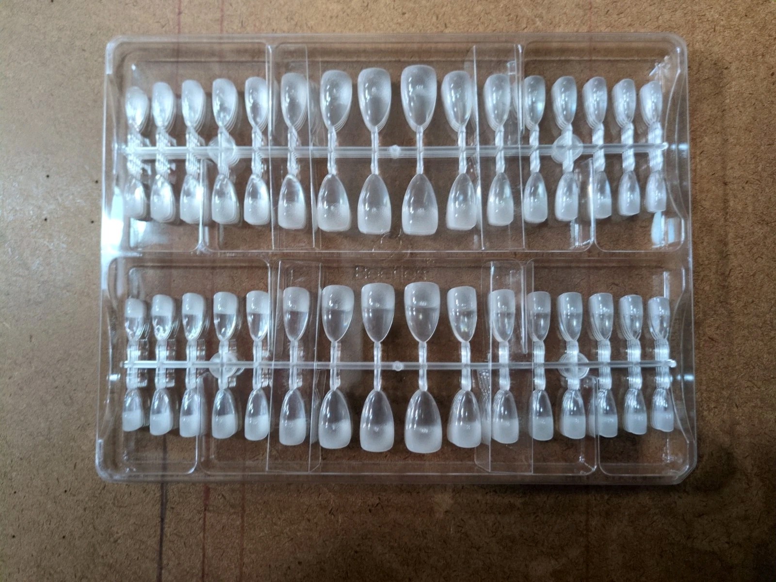 Beetles Gel Polish Tipex Lite Sculpted Acrylic Tips 256 pcs / 16 Sizes SET OF 2