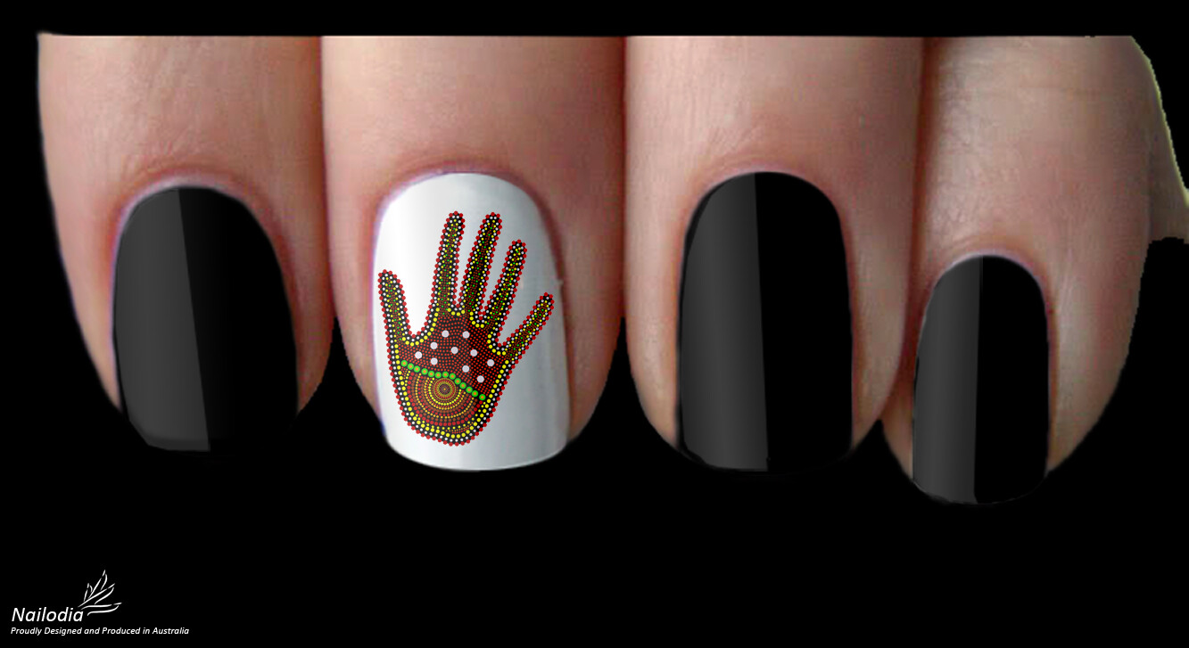 Australia Aboriginals Indigenous Painting Nail Art Decal Sticker