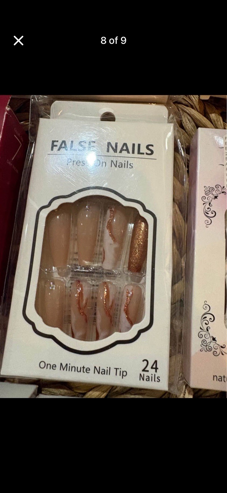 KISS Press-On Nails Jelly Fantasy & Gel Fantasy, Glue Included, Long, Glitter
