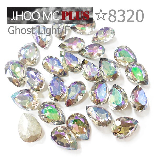 J.HOO Crystal 8320 Pear Flat Back Fancy Rhinestones 14×10mm Nail Art (6pcs)
