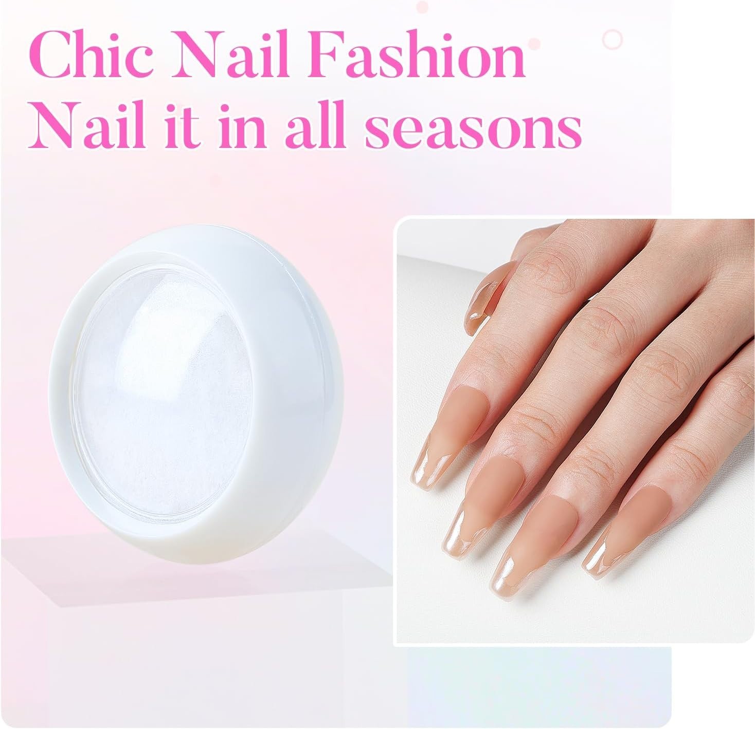 8-Color Pearl Chrome Nail Powder Set – Holographic Pigment Collection