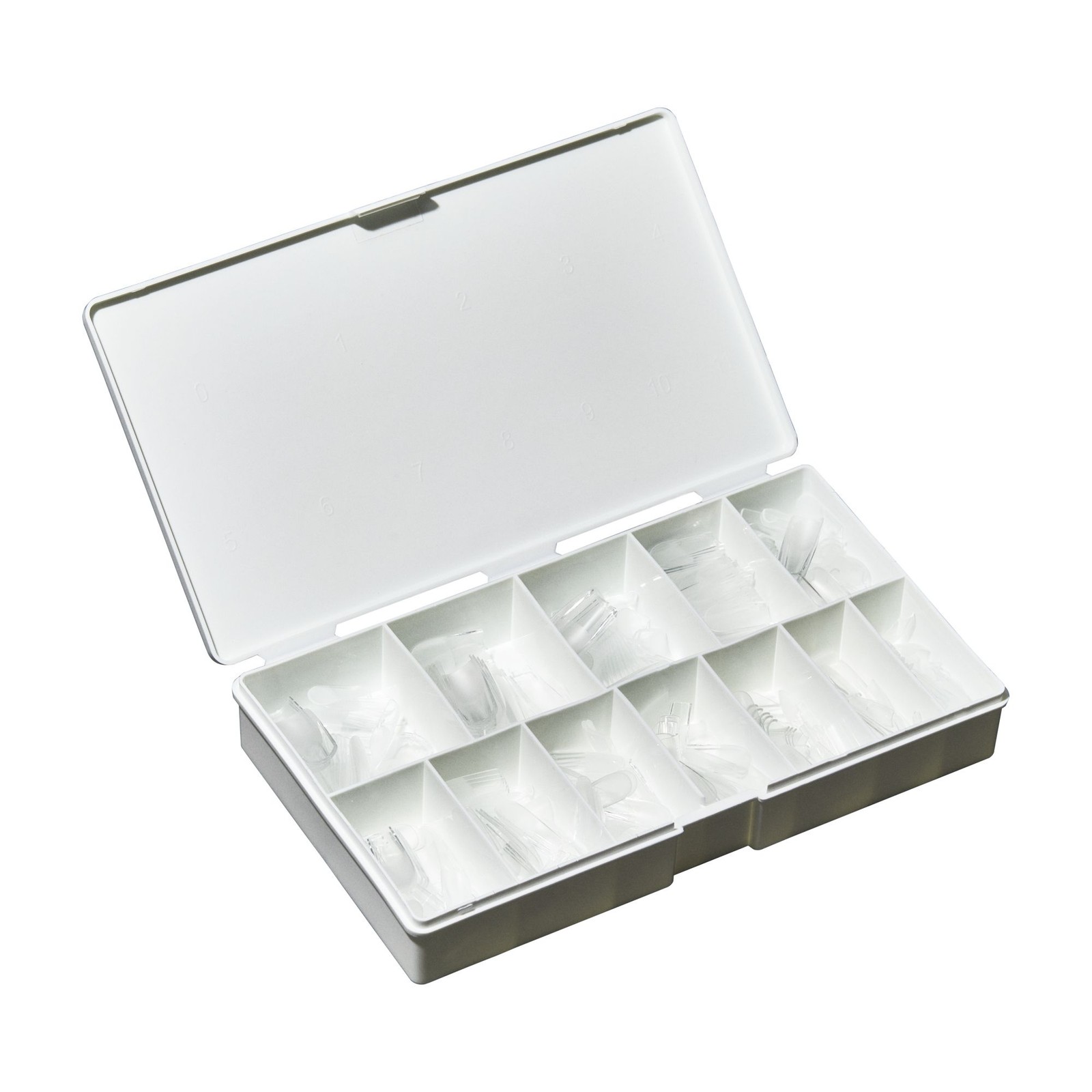 IBD Clear Soft Gel Tips – Medium Square, 504 ct.