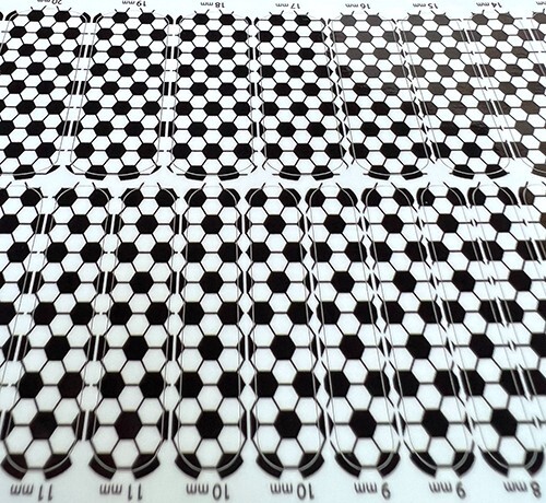 Black White Soccer Ball Nail Art Wraps 48 Stickers MLS Mom FIFA NWSL Futbol Fan