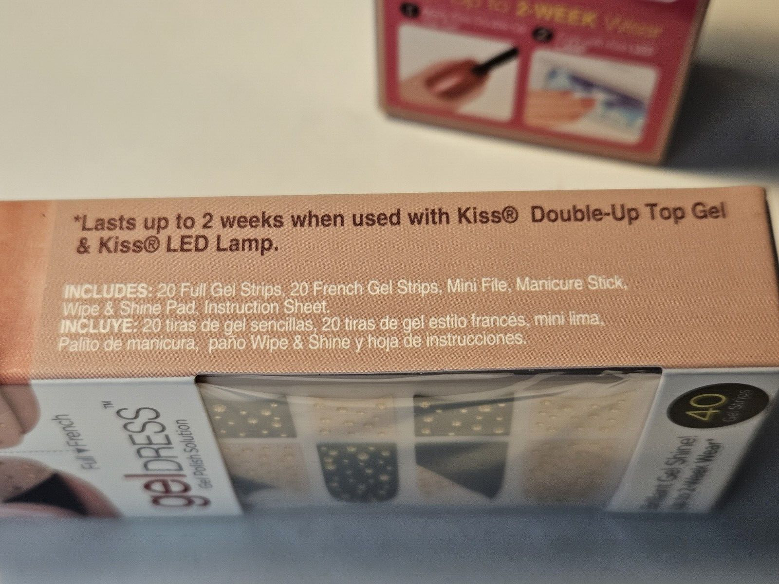 KISS Gel Dress Gel Polish Solution 40 Gel Strips #60464 SWEET MELODY