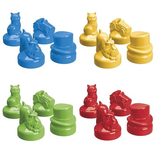 Monopoly Knockout Board Game | 2-8 Players | Medium, Red, Yellow, Green, Blue