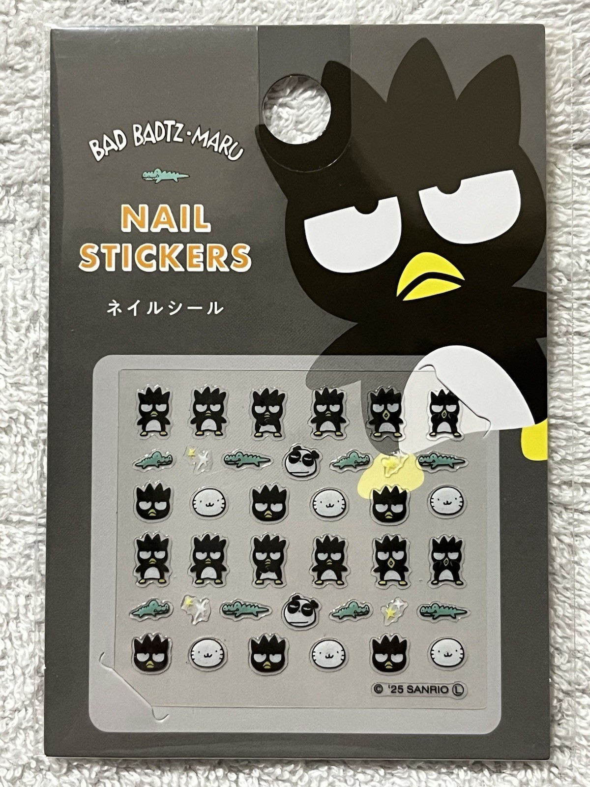 Lot 6 Sanrio Nail Stickers Japan Kuromi Cinnamoroll Tuxedo Sam NEW