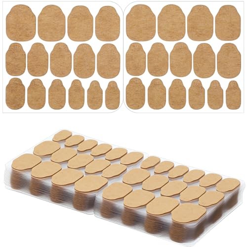 Ymapinc 600PCS Ultra-Thin Nail Adhesive Tabs, 3 Sizes Waterproof Breathable