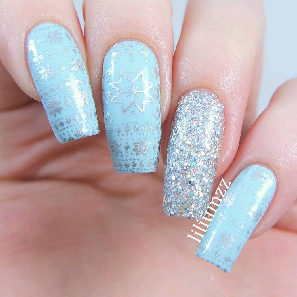 Winstonia Nail Art Stamping Image Plate Christmas WINTER WONDERLAND Holiday Fun