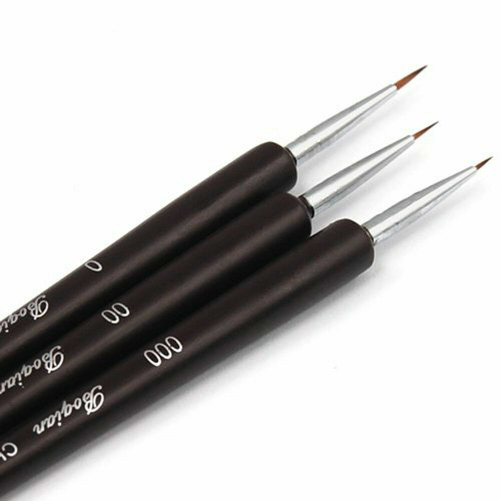 Professional Nail Art Brush Pen,Detailer,Liner,Set of 3 pcs,Useful,Practical,US