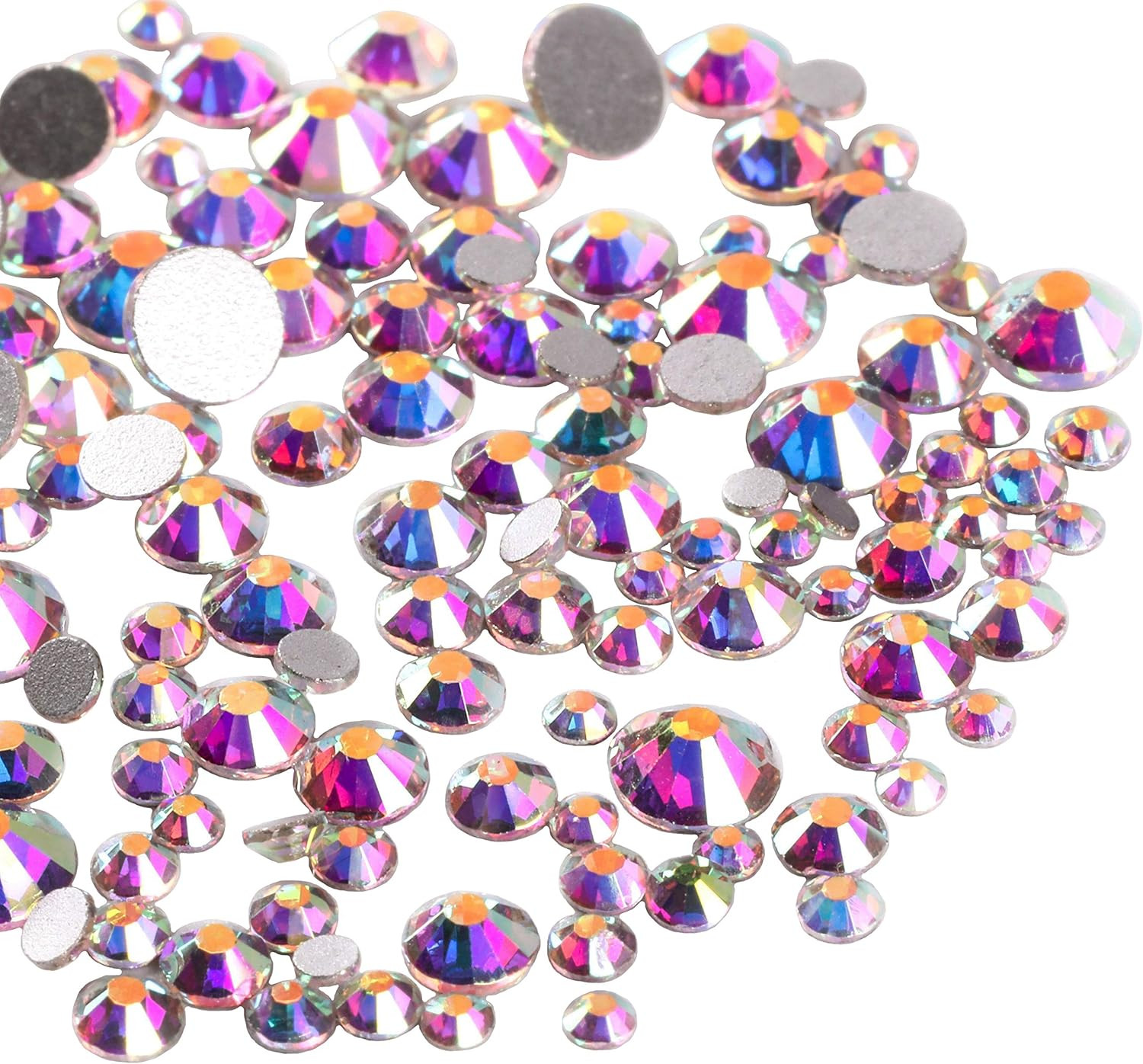 Rhinestones for Bedazzling – 3456Pcs Glass Flatback Rhinestones for Nails Art &