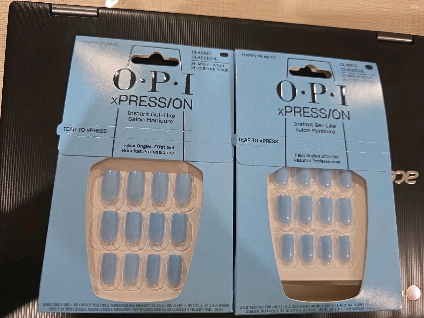 Opi Xpress/on Press on Nails Blue Instant Gel-like Salon Manicure