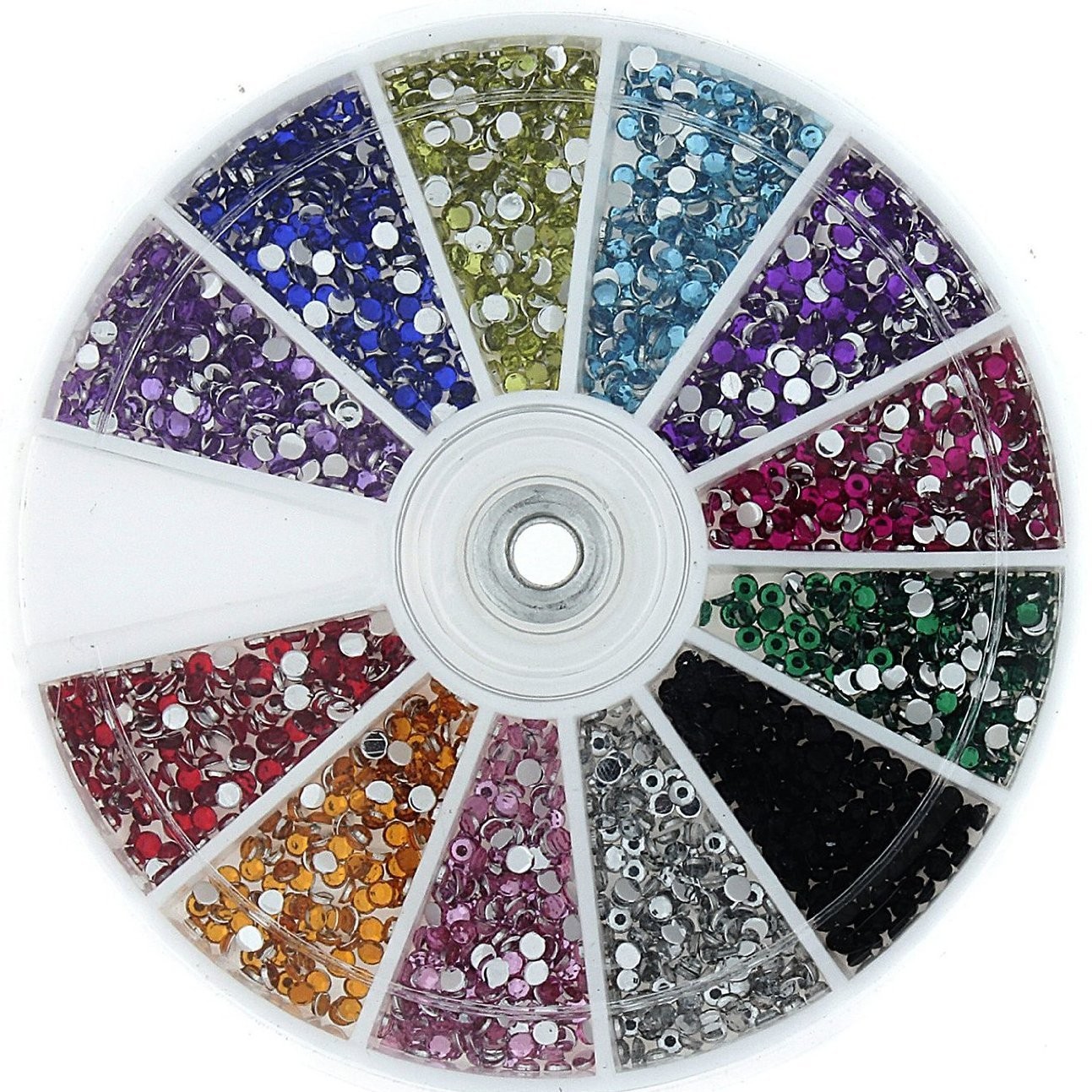 Nail Art Rhinestone Pack 1200 Premium Quality Gemstones – 1 Count (Pack of 1)