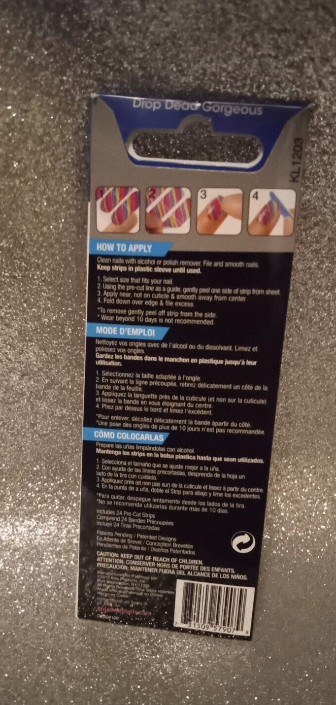 Broadway by KISS *GLAM STRIPS* for Nails, Many Designs, Price per Pack✨