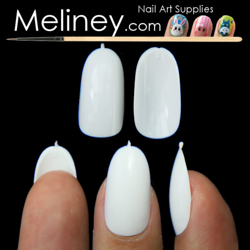 600Pc Mid Oval Length Full Cover Nails Round Tips Fake False nail Art