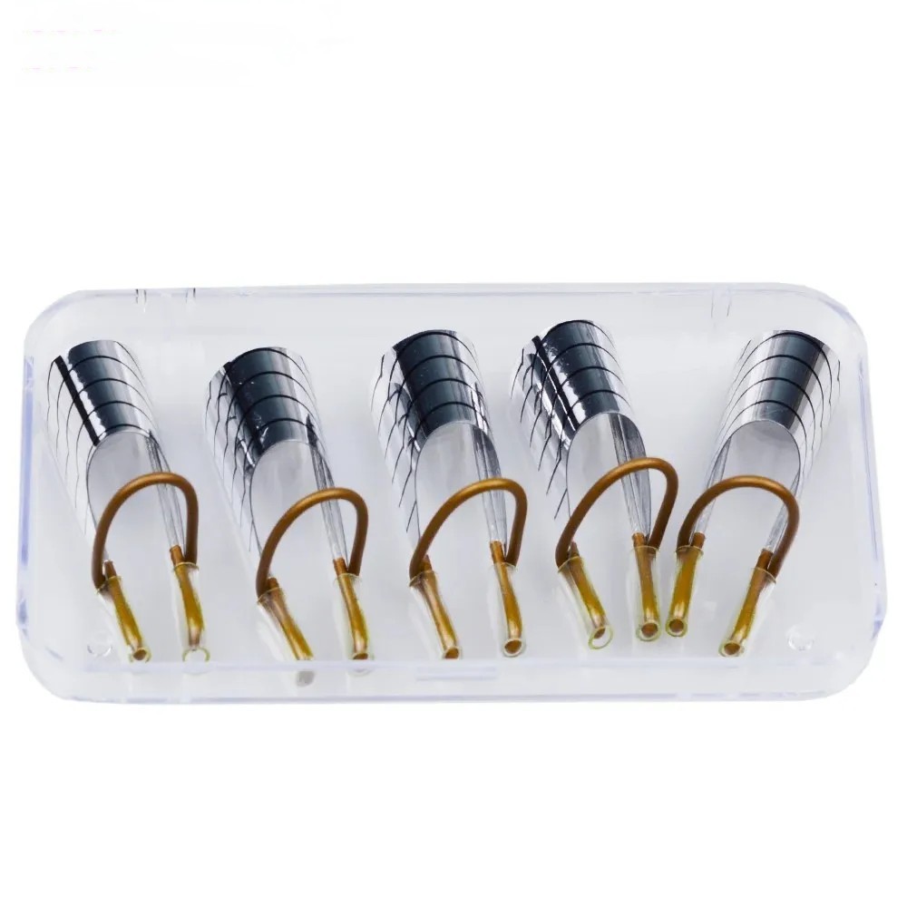 5x Nail Art Extension Guide Reusable UV Gel Manicure Tips Forms for Professional