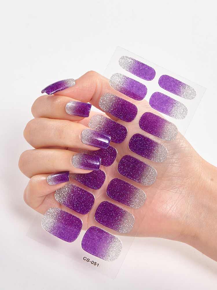 Nail Art Stickers Nail Stickers Scallion Powder Nail Stickers Nail Accessories