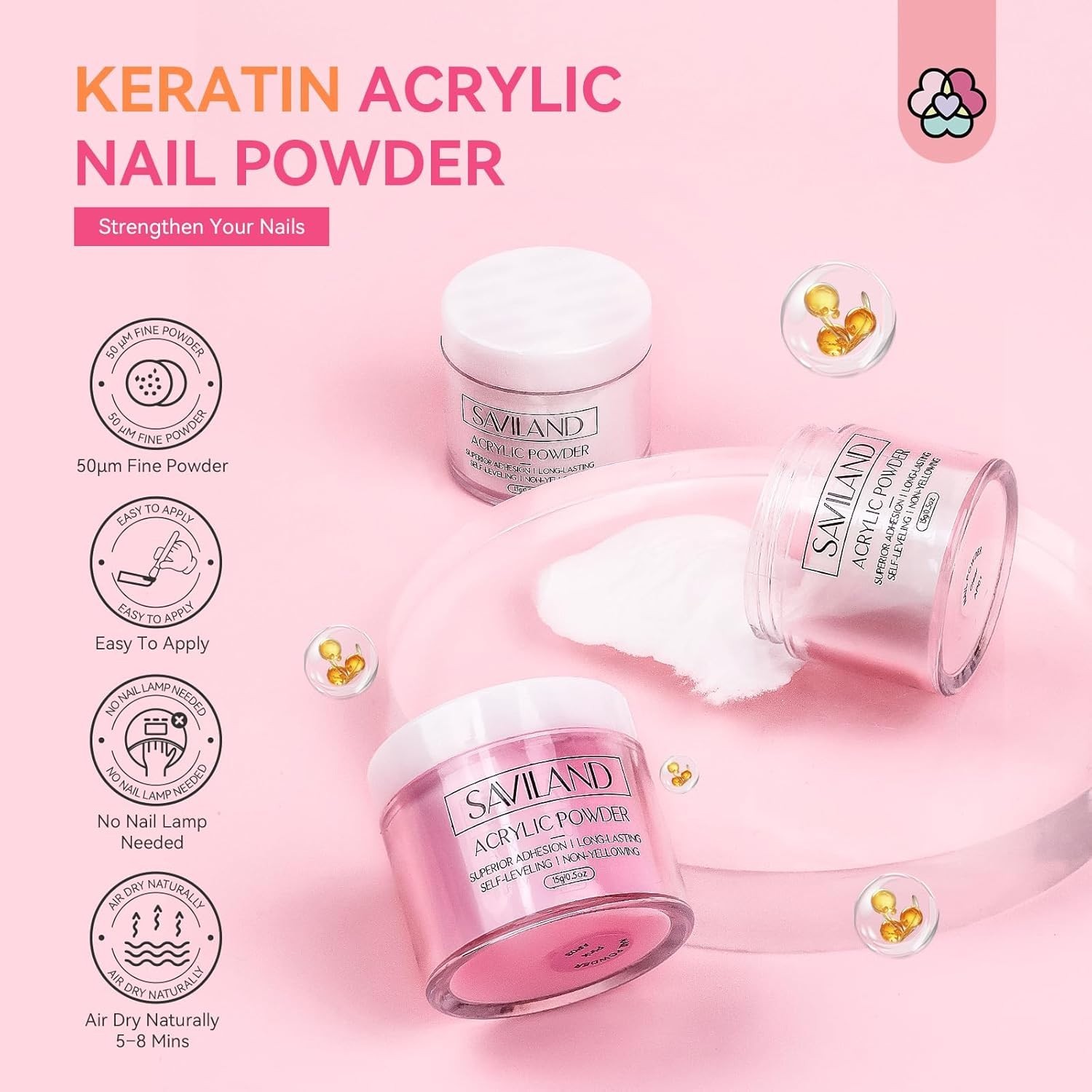 Paquete De Uñas Acrilicas Kit De Esmalte Profesional Para Pinceles Set Rutilar