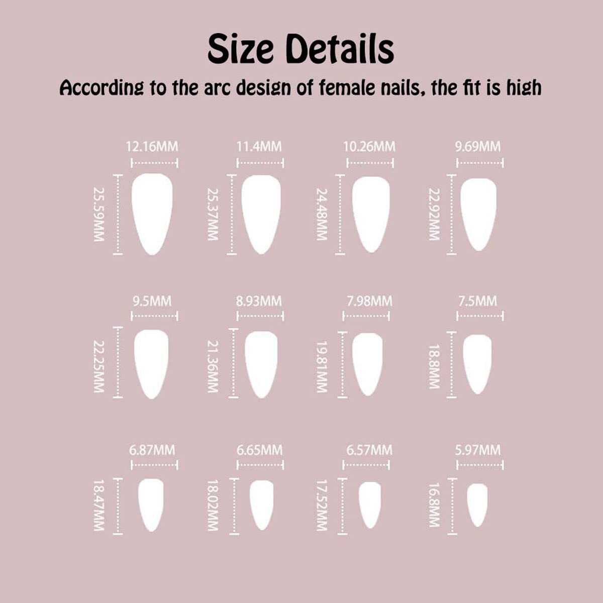 Silver Stiletto Press on Nails Long, Ombre Chrome Fake Nails for