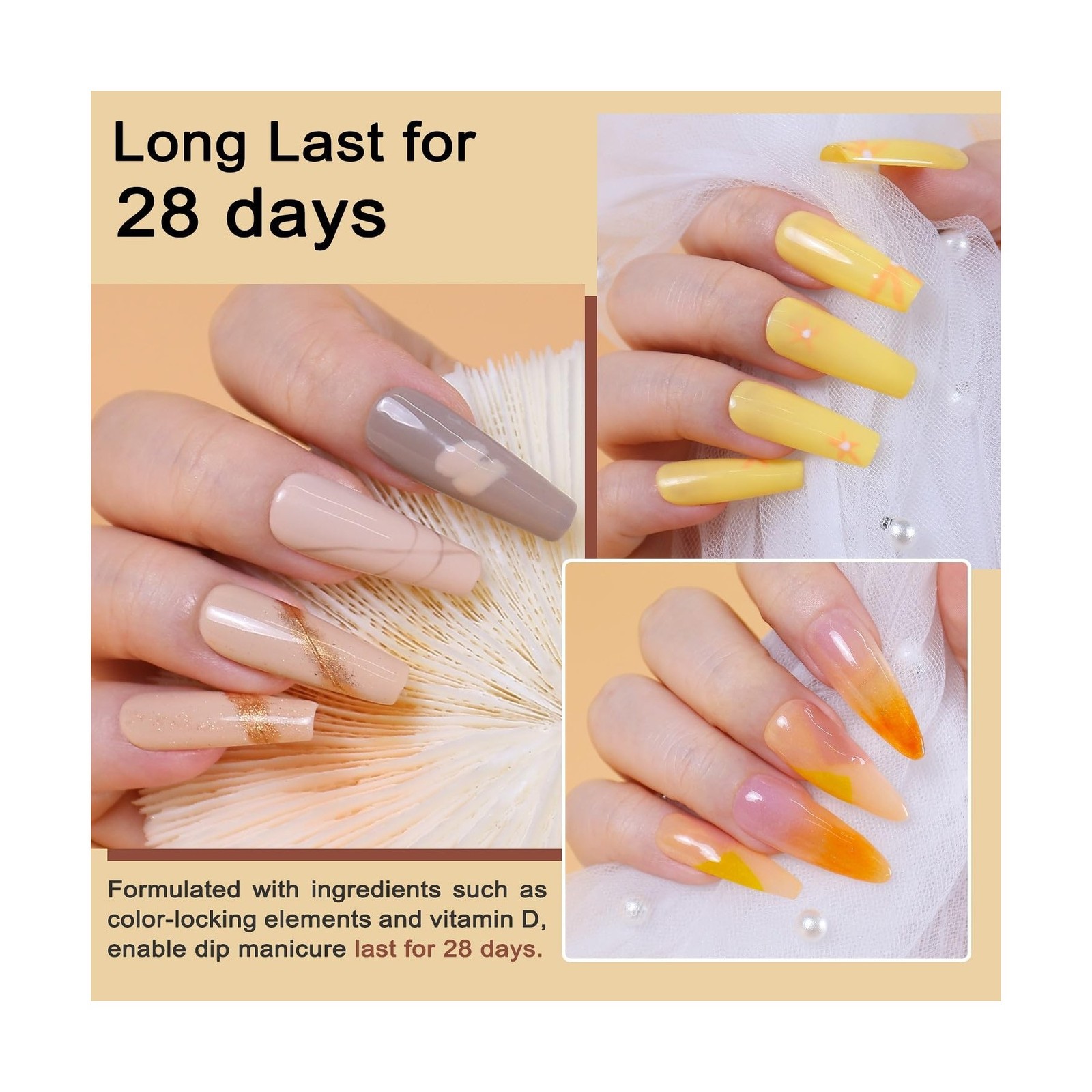 LAVENDER VIOLETS Dip Powder Nail Kit – 36 Colors Brown Green Blue R… Fast Ship