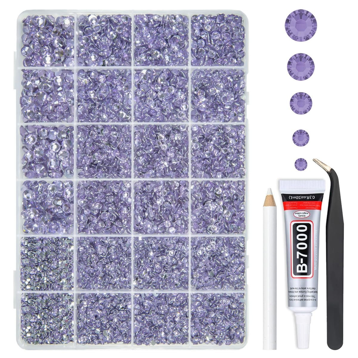 Pure White Flatback Pearls W B7000 Jewelry Glue for Bedazzling Crafting 3/4/5/6/