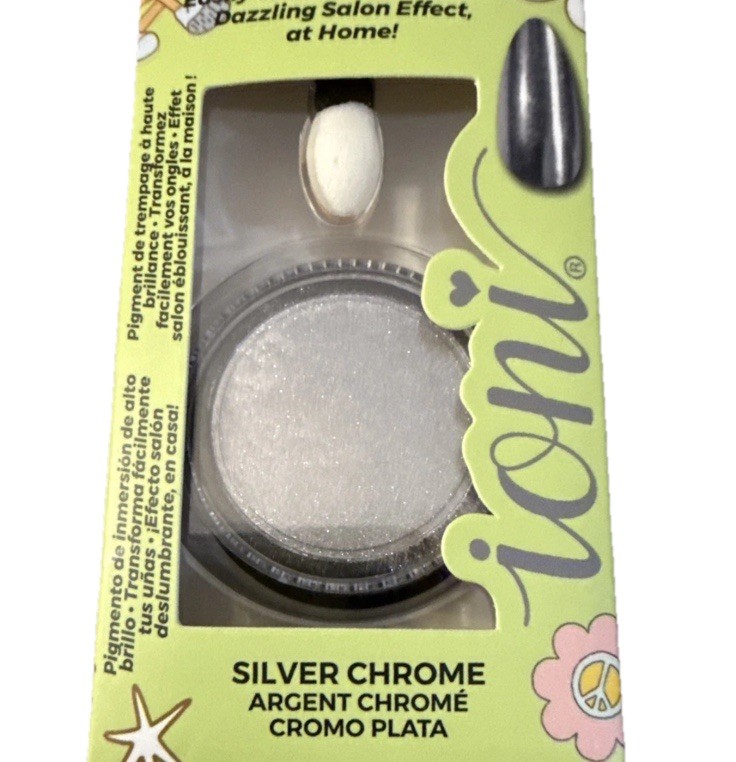 Ioni Nail Art Chrome Powder Silver