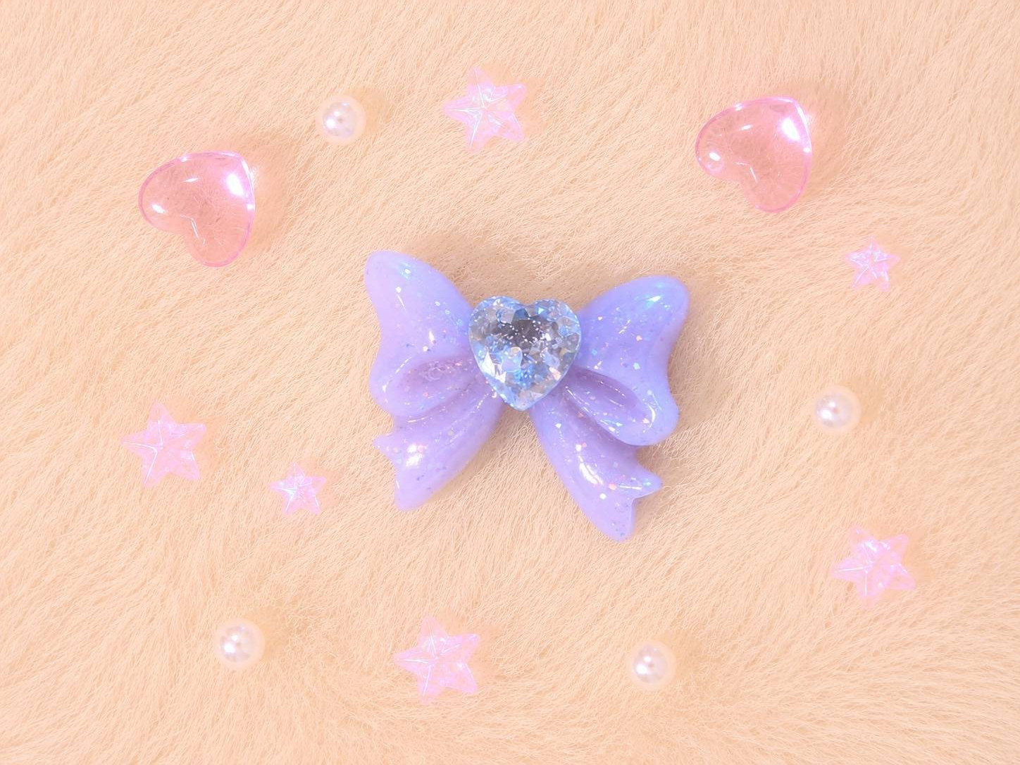 Japanese Handmade Kawaii Heart 3D Resin Nail Charms for Nail Art