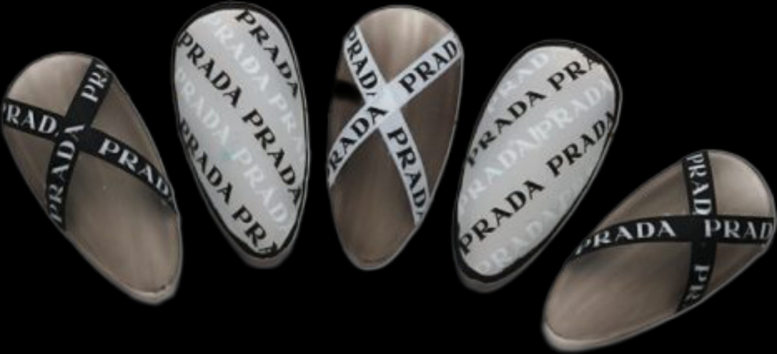 NWT NAIL ART DESIGN SELF-SEAL STICKERS SOLID BLACK & WHITE N°32!