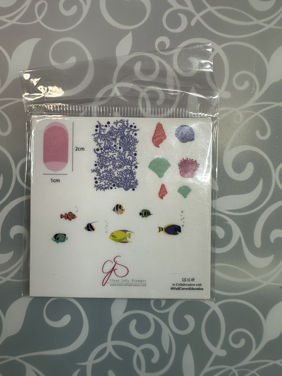 Clear Jelly Stamper CJS- LC 49 Nail Stamping Plate