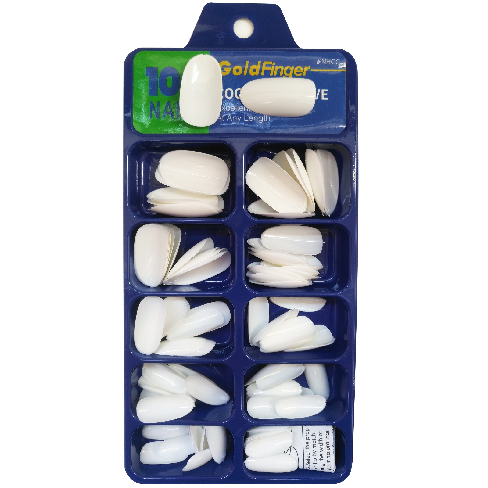 100pcs Acrylic French Nail Tips Clear/Natural/White For Nail Art