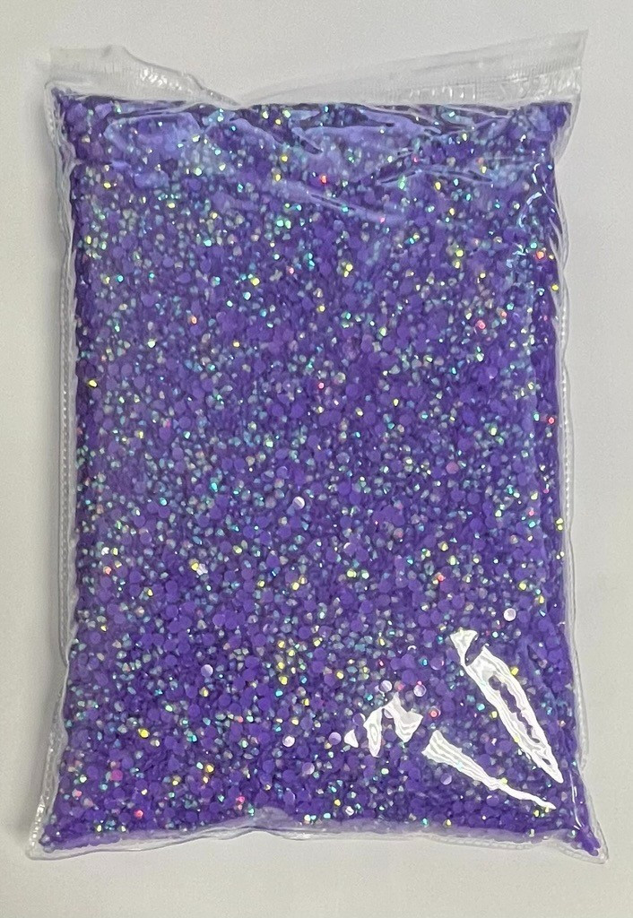 Purple Rainbow Round Flat Back Resin 3mm Jewelry Crafting Nail Gems