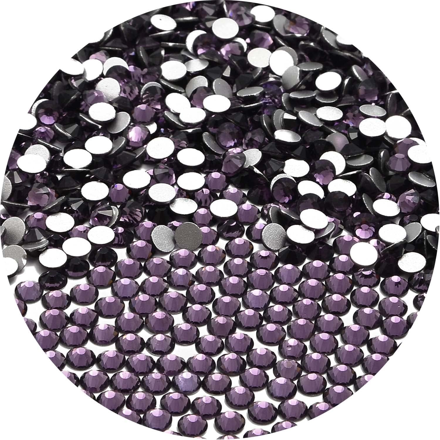 2000Pcs Flatback round Glass Nail Art Rhinestones Crystal for DIY Making Accesso