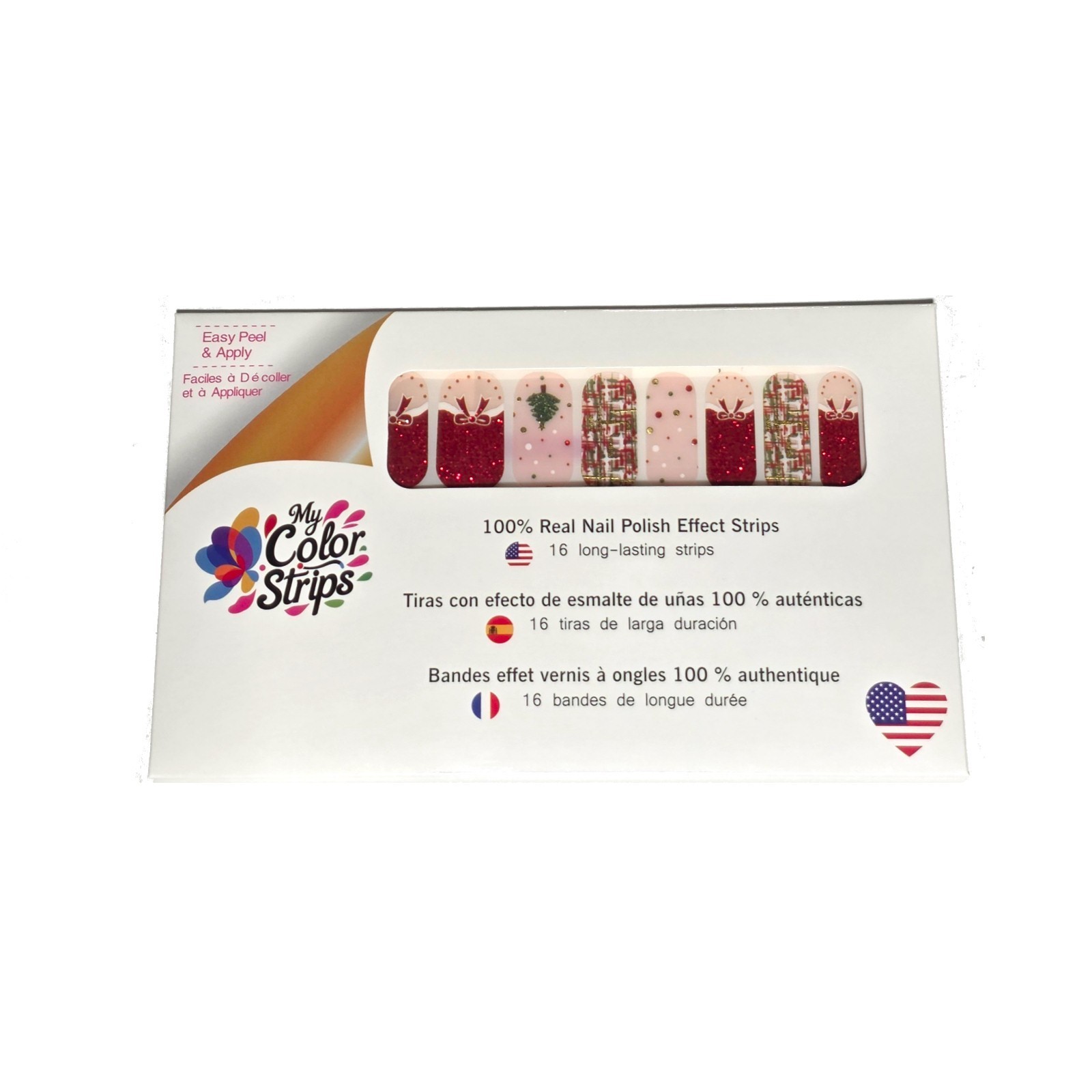 Full Size Nail Wraps Stickers Polish Look Art Self Stick Strips USA