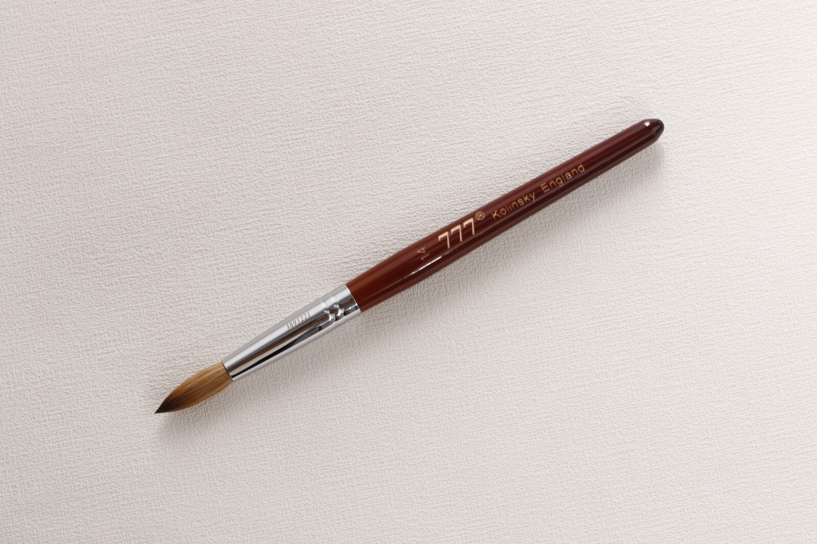 Professional Kolinsky Acrylic Nail Brush Round Wood Handle, smooth and durable