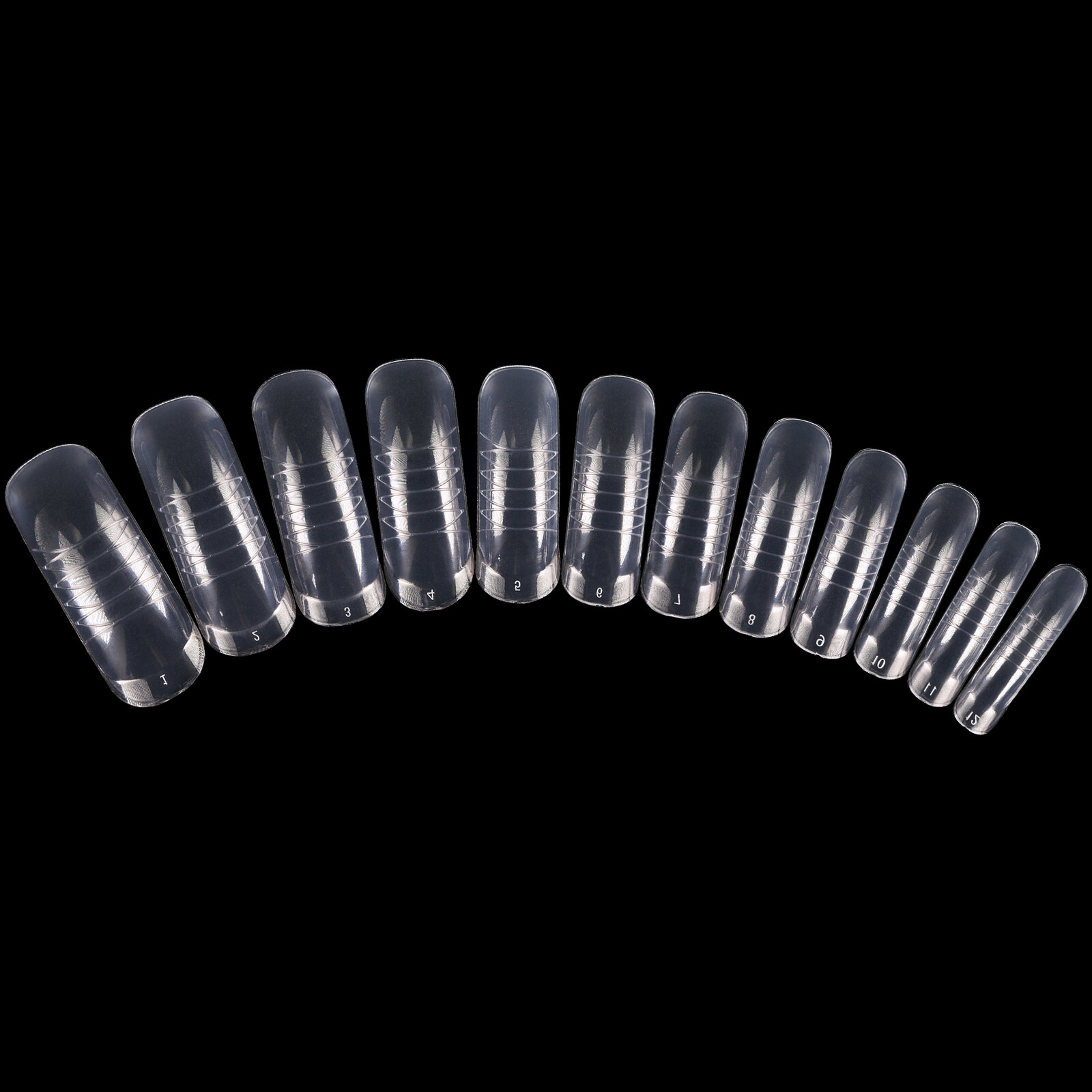 Beauticom USA Dual Nail Form Set Box-Frosted Form Box with 120 Pieces False Tips
